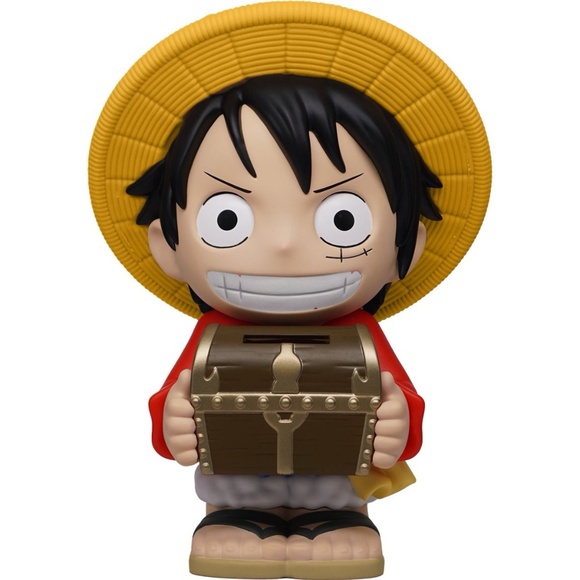 Anime One Piece Monkey D. Luffy with Treasure PVC Coin Piggy Bank – Anime Merch - Picture 1 of 1